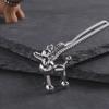 3D Poodle Puppy Pendant Necklace - Cute Cartoon Dog Jewelry Accessory