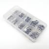 320pcs GB97 Plain Gasket Ring Flat Washer Mix Size Assortment Kit Set Box M1.6 M2 M2.5 M3 M3.5 M4 M5 M6M8 304 A2 Stainless Steel