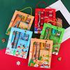 Christmas Stationery Set Cartoon Xmas Pattern Pencil Sharpener Erasers Pencils Kawaii School
