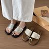 Sponge Cake Platform Cover Toe Cool Slippers Outer Wear Women's Shoes 2025 New Summer Beach Casual Versatile Silver Sandals