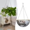 New Disco Ball Flowerpot Plastic Hemisphere Hanging Basket Vase Container Home