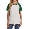 Women's Short Sleeve T Shirts Round Neck Cute Tunic Tops Basic Tees Blouses Loose Fit Pullover
