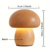 Mushroom Table Lamp LED Creative Wood Desk Lamp Bedroom Bedside Night Lights Home Decor Lamp Unique House Warm Gift Dropshipping