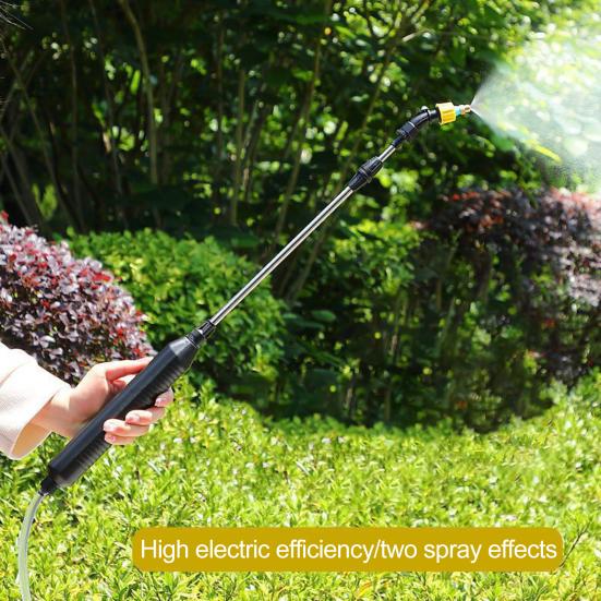 Yousheng Electric Sprayer Wand Battery Powered Garden Sprayer Wand Telescopic Spray Wand with 2 Nozzles Water Sprayer for Watering Plants Car Washing