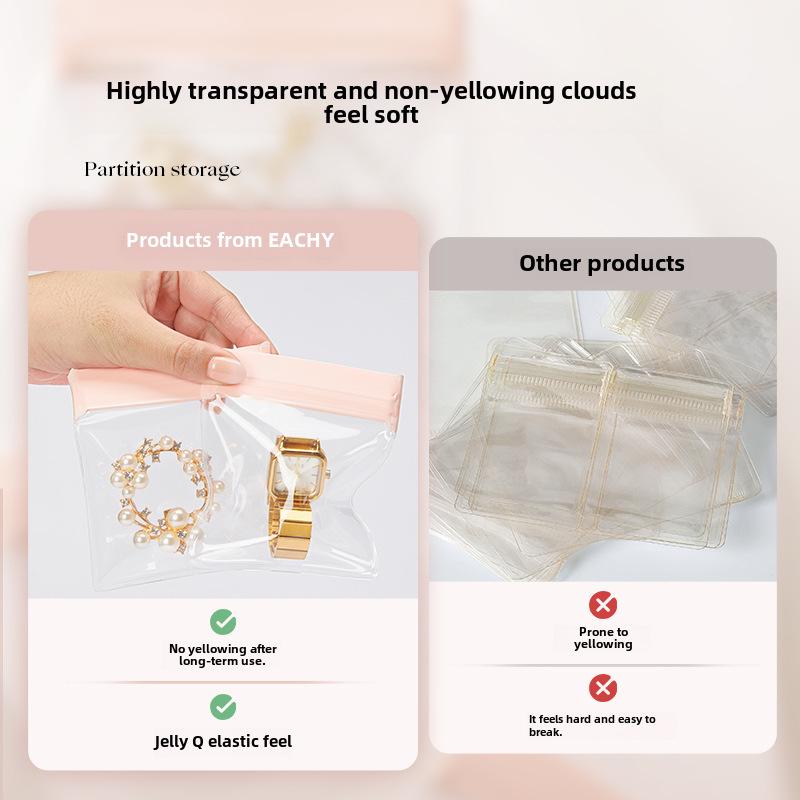 Thick EVA Jewelry Storage Box for Rings, Earrings, Necklaces - Portable, Anti-Oxidation