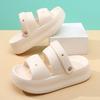 Fashion Women Summer Platform Sandals Thick Sole Home Street Slippers Soft EVA Girls Student Daily Walking Shoes 2 Way Wear Sandalias