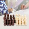 32 Pieces Wooden Chess Pieces, Figure Game Accessories, Tournament Players,