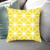 45x45cm Fashion Yellow Geometric Printing Pillowcase Sofa Hotel Office Seat Lumbar Cushion  Cover Home Decoration