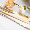 90 Pcs Gold Plastic KnivesPlastic Silverware Gold Disposable Utensils Heavy Duty Disposable Knives Dinnerware Perfect for Parti