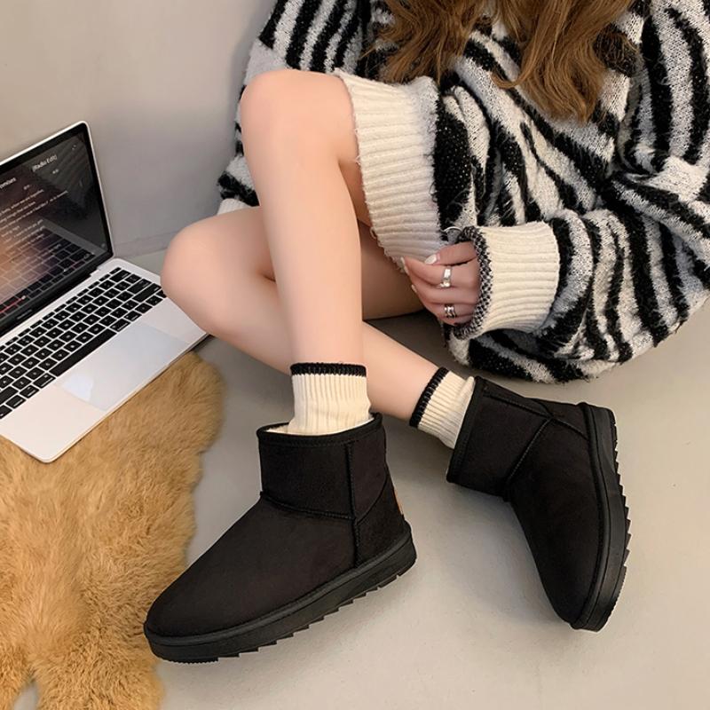 Fashion New Winter Snow Woman Boots Winter Fashion Snow Cotton Plus Velvet Thickened Anti-slip Warm Female Platform Shoes for Women