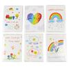 INP Mini Thank You Message Card 6 Types X 2p + OPP Envelope 12p Set