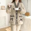 Plus Size Winter Women's Warm Home Clothes Sleepwear Ladies Flannel Thick Coral Fleec Oversized Woolen Pijama Plush Coral Velvet