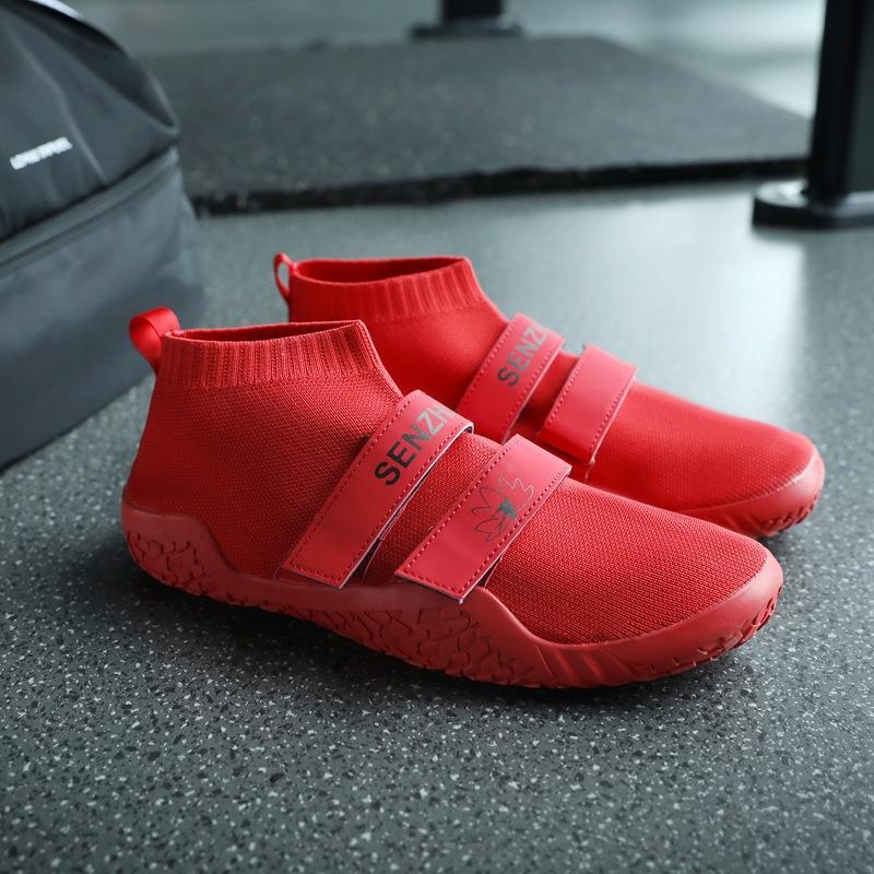 Sports Fitness Shoes Weightlifting Training Sumo Squat Deadlift Shoes Legs Yoga Shoes Men's and Women's Casual Driving Shoes