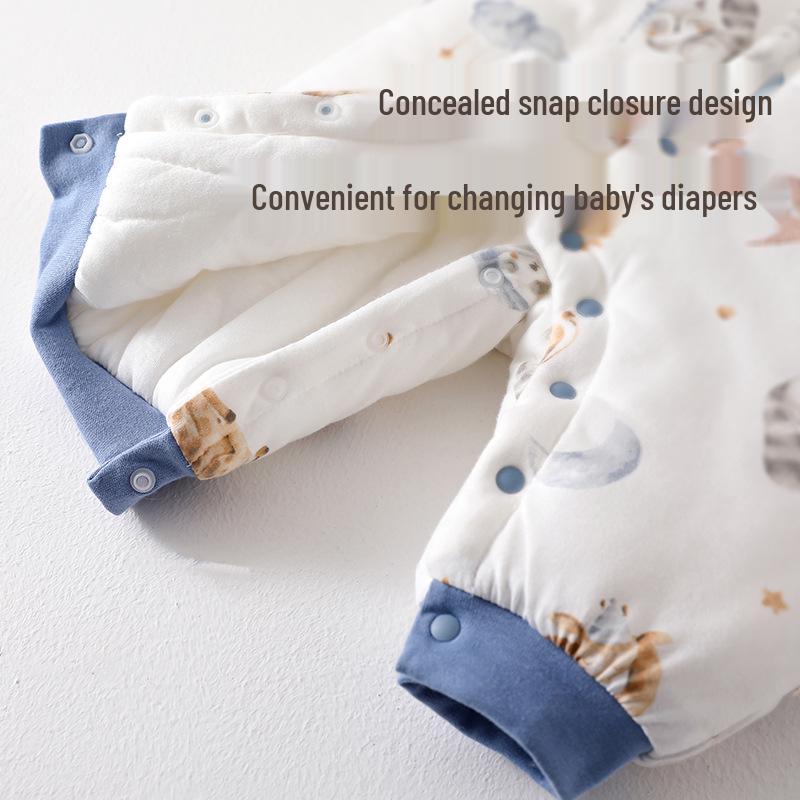 Warm Cotton Newborn Onesie Romper for Boys & Girls - Autumn/Winter