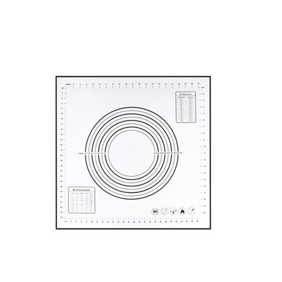 Silicone Baking Mat Non-Stick Pastry Dough Rolling Mat with Measurement Marks Heat-Resistant Cookies Fondant Making Mat Thick Baking Pad