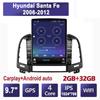 9.7 Inch Car Radio For Hyundai Santa Fe 2006-2012 Android 2 DIN Tesla Vertical Screen Carplay Auto Radio Multimedia Player 2+32GB