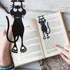 2/5Pcs Kawaii Black Cat Bookmarks for Books 3D Stereo Animal Book Mark for Student Teacher's Gifts Stationery