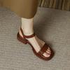Ladies Summer New Fashion Sandals Women Low Heels Elegant Open Toe Shoes Wear Resistant and Anti Slip Flat Trendy Sandal Mujer