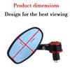 Motorcycle 7/8\ Handle Bar End Rearview Side Mirrors For Ducati Honda Yamaha KTM Etc