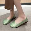Fashion 2024 Style Fashionable and Comfortable Shallow Slip-on Women's Flat Shoes Square Toe Versatile Spring and Autumn Women's Shoes