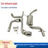 GTI Cat-Back Exhaust Pipe for 09-12 VW Vi GTI 2.0T MK6, Stainless Steel Turbo.