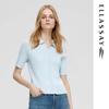 Women's Slim-Fit Knit Polo Shirt