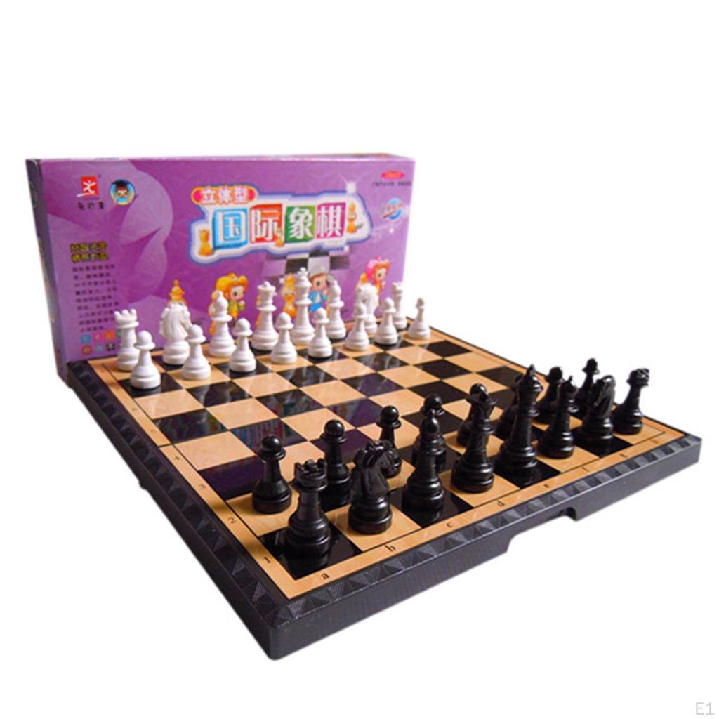 7.87 Inch International Chess, Folded Chess Board, Pawn, Set