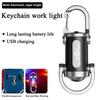 COB LED Mini Flashlight Super Bright Camping  Hanging Lamp LED Keychain Flashlight  Emergency