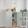 VidaXL Light Grey Filing Cabinet 90x40x105 Cm Steel 339737