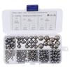 300pcs Steel Loose Bicycle Bearing Steel Ball Silver Bearing Ball Assortment Kit Valves