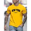 The 2025 Summer New Men's T-shirt with Letter Prints, a Men's Round Neck Short-sleeved T-shirt, a Casual and Fashionable T-shirt
