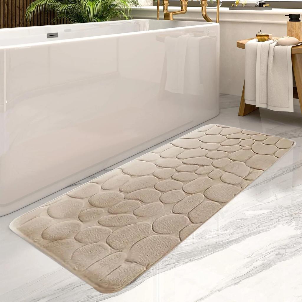 Large Bathroom Floor Mat Water Absorbent Bath Mat Door Mat Anti-slip Bathroom Mat Home Decoration