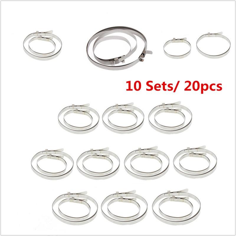 10 Sets Car Drive Shaft Axle CV Joint Boot Clamps Kit For Rubber CV Joint Boot