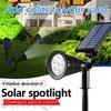 Solar Powered Garden Lighting RGB Changing Street Garland Lawn Ground Lamp Waterproof Landscape Outdoor Home Decor Solar Spot