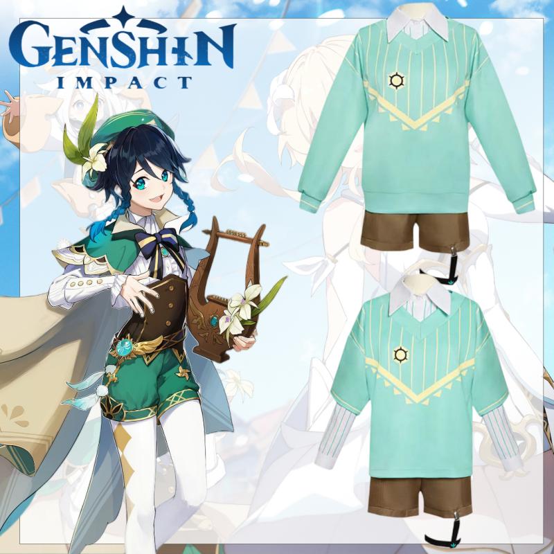 Wendy Impact Genshin Holiday Casual Wear Roleplaying Clothing Ornament Chest