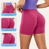 Women's High Waist Peach Buttock Lifting Yoga Shorts, Quick-Dry Ruched Running Hot Pants
