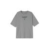 FW22 Solid Color Logo Print Letter Crew Neck Short Sleeve T-Shirt Men Tops Gray DV9727-062