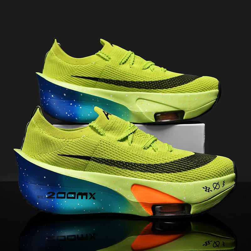 2025 Air Cushion Jogging Shoes Running Shoes Carbon Board Marathon Men Sports Breathable Lightweight Women's Nonskid Sneakers