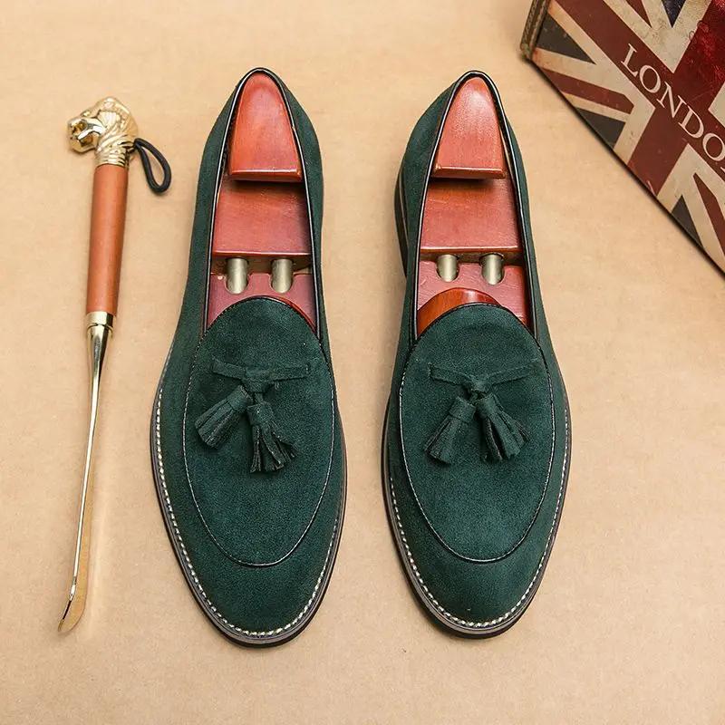 Man Casual Shoe Loafers Leather Shoes for Men Slip-on With Tassels Shipping Free Comfortable Sale New In 2024 Trend Low Price Pu