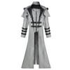 Vintage Halloween Medieval Steampunk Assassin Elves Pirate Costume Adult Men Black Long Split Jacket Gothic Armor Leather Coats