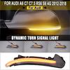 2Pieces LED Dynamic Turn Signal Light for A6 C7 C7.5 RS6 S6 4G 2012-2018 Car Side Wing Rearview Mirror Blinker Indicator