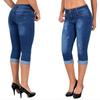 Women Jeans High Waist Jeans High Elastic Plus Size Stretch Jeans Washed Denim Skinny Pencil Pants