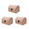 Solid Wood Arched Wooden Box DIY Clay Painted White Blank Handmade Wood Box