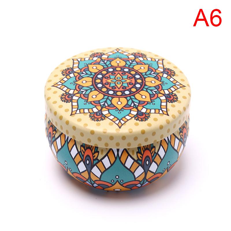 Retro Floral Tin Can Tea Storage Box Candy Gift Case