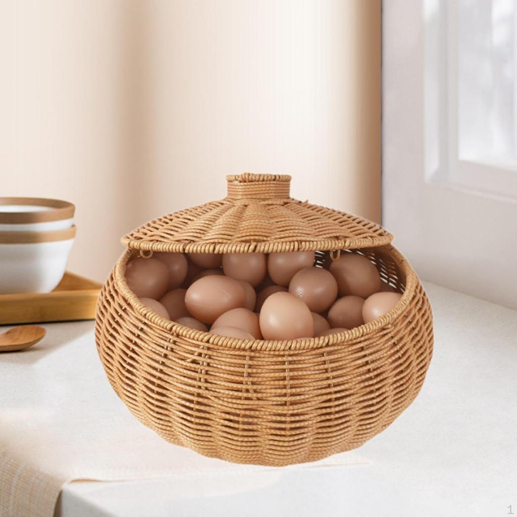 Imitation Rattan Storage Basket ,Woven Container ,Organizer, Handwoven Tray, for Entryway