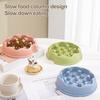 Pet Bowl Cute Cartoon Shape Slow Food Feeder Bite-resistant Cat Feeding Bowl for Prevent Choking Promote Digestion