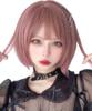 AISI QUEENS Wig Pink Bob Short Full Wig Crossdressing Wig Straight Wig Ladies Stylish Bangs Heat Resistant Harajuku Lolita Small Face Fashion