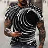 Brand Men's Summer Short-sleeved Technology Empty Digital Information 3d Printed T-shirt Harajuku Fashion Size 6XL