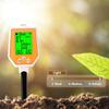 Yieryi 6-in-1 Soil Tester PH EC Moisture Sunlight Air Humidity Temp High Accuracy Conductivity PH Meter for Gardening Farming