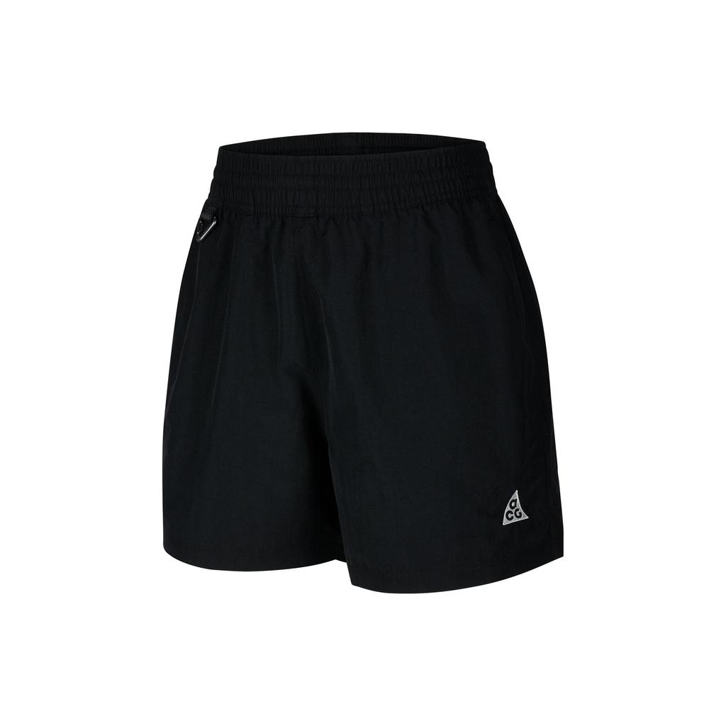 Nike ACG Solid Color Logo Print Elastic Waist Casual Shorts Women Shorts Black DH8351-010